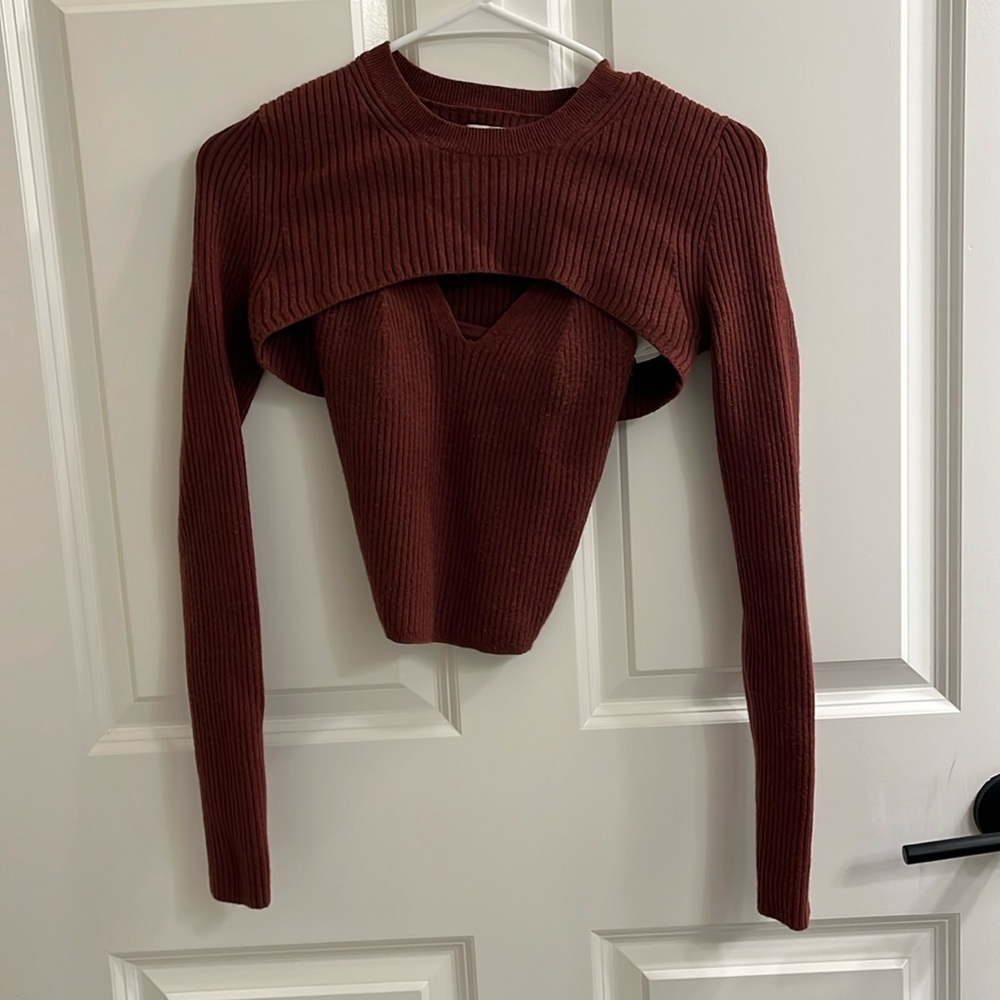 SOLD Abercrombie Sweater Tank and Shrug Set